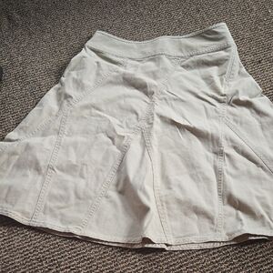 Vintage Y2k Context Beige Khaki A-line Skirt